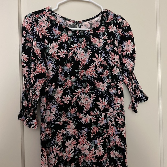 nwt franchesca's floral long dress with slit size: M - Picture 2 of 8
